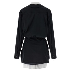 Double layer shirt dress