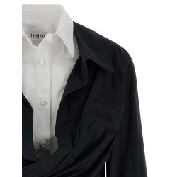 Double layer shirt dress