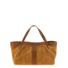Suede shoulder bag