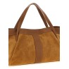 Suede shoulder bag