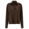 Silk polo shirt