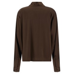 Silk polo shirt