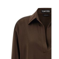 Silk polo shirt