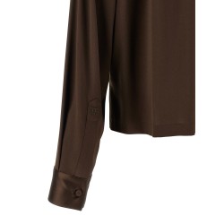 Silk polo shirt