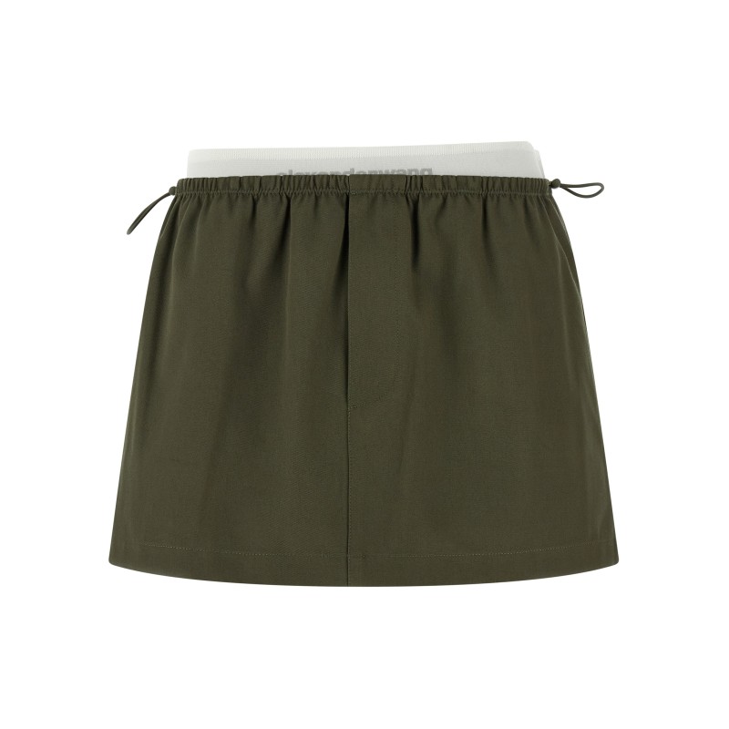 Double layer waist skirt
