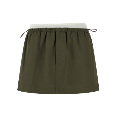 Double layer waist skirt