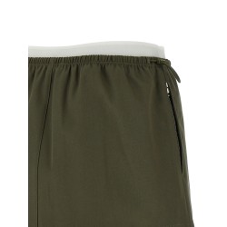 Double layer waist skirt