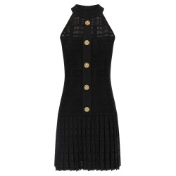 Tartan knit dress