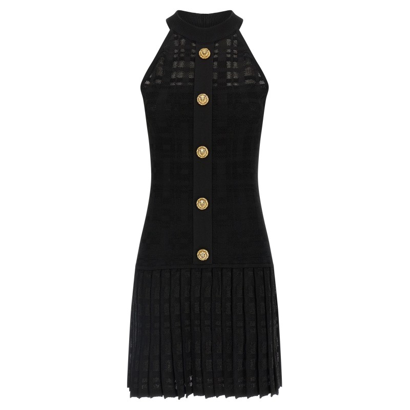 Tartan knit dress