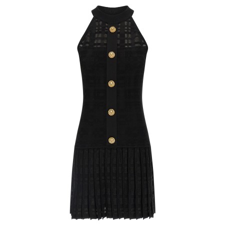 Tartan knit dress