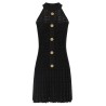 Tartan knit dress