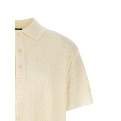 Monogram jacquard polo shirt