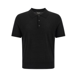 Wool polo shirt