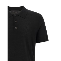 Wool polo shirt