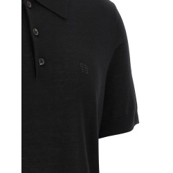 Wool polo shirt