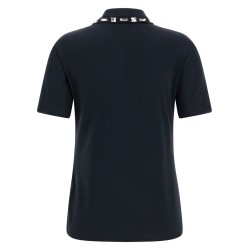 Crystal collar polo shirt