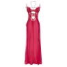 'Frilled Gown With Cutouts' dress