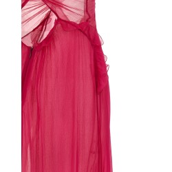 'Frilled Gown With Cutouts' dress