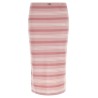 Striped piqué skirt