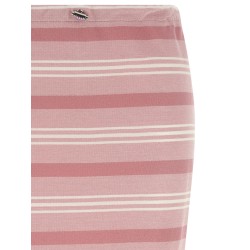 Striped piqué skirt