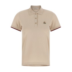 Logo patch polo shirt