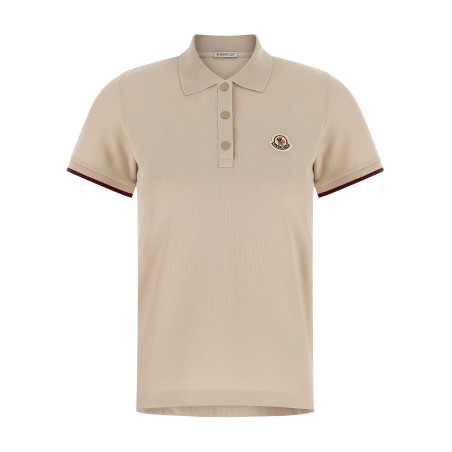 Logo patch polo shirt