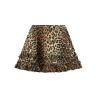 'Leopard Duchesse Nylon Mini Frill' skirt
