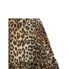 'Leopard Duchesse Nylon Mini Frill' skirt