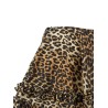'Leopard Duchesse Nylon Mini Frill' skirt
