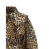 'Leopard Duchesse Nylon Short' trench coat