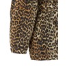 'Leopard Duchesse Nylon Short' trench coat