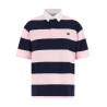 Striped polo shirt