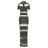 'Striped Sheer Polo' dress