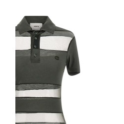 'Striped Sheer Polo' dress
