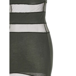 'Striped Sheer Polo' dress