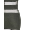 'Striped Sheer Polo' dress