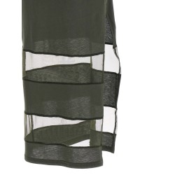 'Striped Sheer Polo' dress