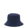 Reversible denim bucket hat