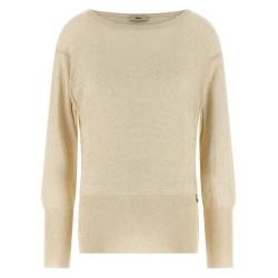 Lamé and sequin yarn sweater