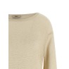 Lamé and sequin yarn sweater