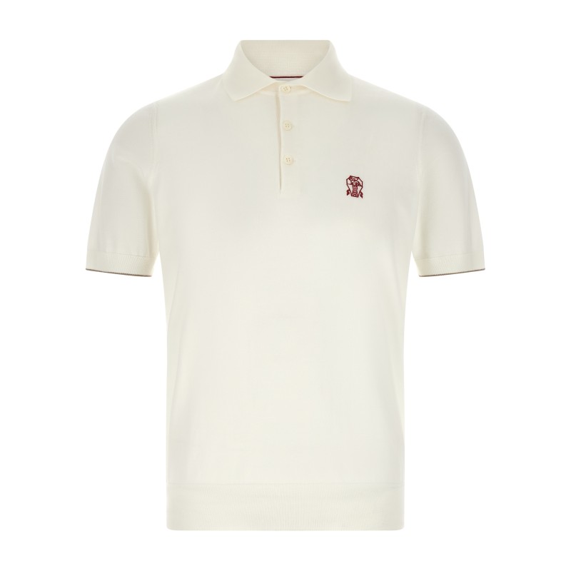Logo embroidery polo shirt