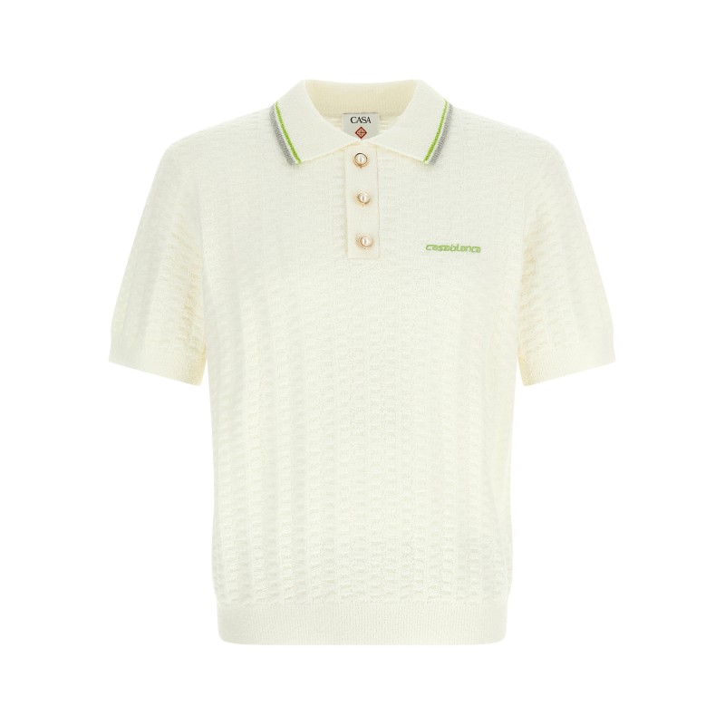 'TennisBouclé' polo shirt