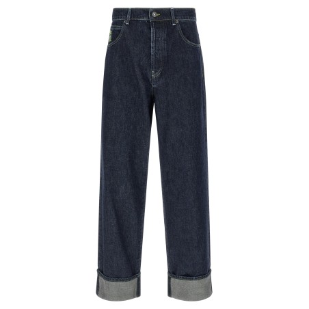 Logo embroidery jeans