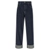 Logo embroidery jeans