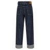 Logo embroidery jeans