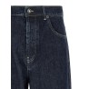 Logo embroidery jeans