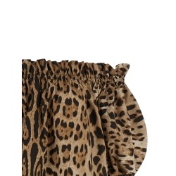 Animal print cotton top