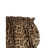 Animal print cotton top