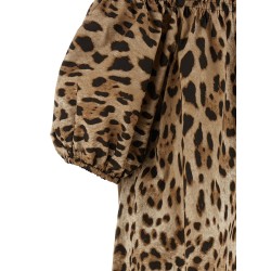 Animal print cotton top