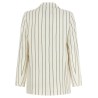 Pinstripe twill blazer